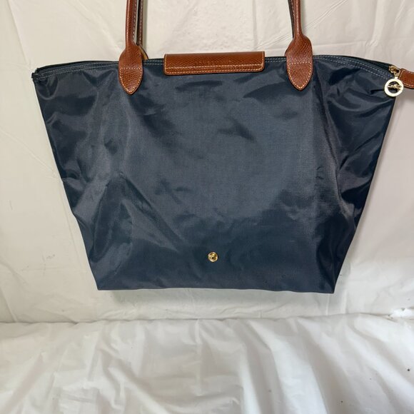 Longchamp Lepliage Blue Nylon Tote Shoulder Bag Foldable Design - Picture 16 of 16
